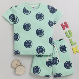 LITTLE NINJA Boys Printed T-shirt with Shorts-image-17