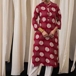 Anouk Women Floral Printed Kurta-image-48