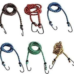 Elastic Rope-6ft Multicolor (Length: 2 m, Diameter: 10 mm)_set of 6 Multicolor-2