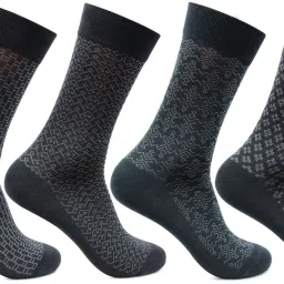 Men Printed, Self Design Mid-Calf/Crew-image-12