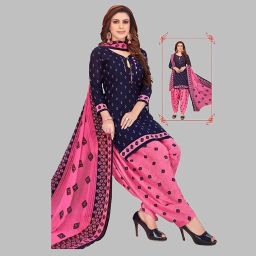 Unstitched Crepe Salwar Suit Material Printed-image-72