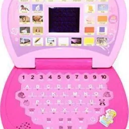 ijaytoys Learning ABC and 123 Mini Laptop with LED Display and Music (Multicolor) image 2