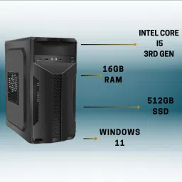 LOESIS Intel Core i5 (16 GB / 512 GB / Windows 11) Assembled Desktop Computer image 2