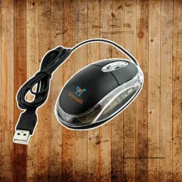 Shivsoft 3D Optical wired USB Mouse in Black Model-4884 Wired Ambidextrous Optical Gaming Mouse-image-98