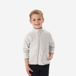 Kids’ Hiking Fleece Jacket MH100 - 2-6 years - Zip - Beige-picture-15