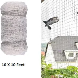 Anti Bird Net for Balcony | Kabutar Jali Pigeon Net for Balcony, 10X10 feet Camping Net-10