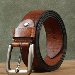 Teakwood Leathers Men Textured Leather Belt-image-23