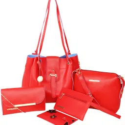 Women Red Messenger Bag - Regular Size-image-8