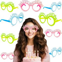 Happy Birthday Eye Glass|Birthday Photo Glasses Frame|Party Supplies (PACK OF 6)-27