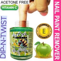 zoya paris Dip & Twist Instant! with GREEN APPLE OR ROSE Fragrance. Nail Polish Remover! Acetone Free, Enriched with Vitamin C or Vitamin E Contains Hydrating Agents & Perfume. Contains Hydrating Agents & Perfume. (PACK of 2). image 3