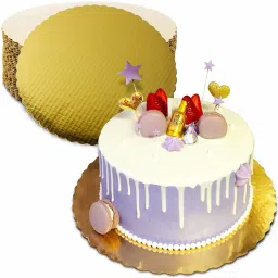 10 INCH 25 Pieces Round Flower Cut Cake Base Paper Cake Server-12