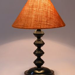 foziq  Black Solid Metal Frustum Shape Table Lamp-image-38