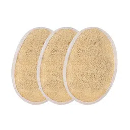 CareDone Set Of 3 Natural Bath Loofah Scrubber-80