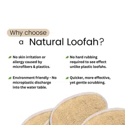 CareDone Set Of 3 Natural Bath Loofah Scrubber image 4