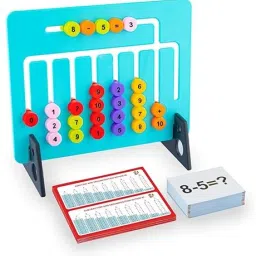 Montessori Slide Puzzle Game Spelling & Mathamatics Learning Toys for Kids-image-75