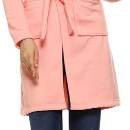 roarers POLY FLEECE Solid Coat For Women-picture-1