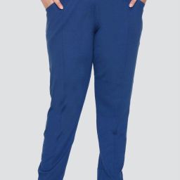 Women Solid Blue Track Pants-image-84
