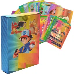 Waterproof 55pcs Pokmon Rainbow Card Box TCG V Series Vmax Gx Ex New cards-18