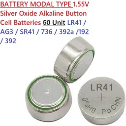 flysmart LR41 AG3 Button cell Battery image 4
