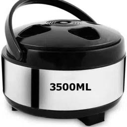 Steel Thermoware Casserole for Roti/Chapati DoubleWall Insulated hot Meal 3500ML Cook and Serve Casserole-image-18