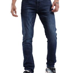 WROGN Men Slim Fit Mildly Distressed Light Fade Jeans-image-65