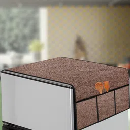 The Furnishing Tree Brown Plastic Refrigerator Cover-picture-25