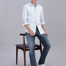 Tommy Hilfiger Men Regular Fit Button-Down Collar Solid Cotton Casual Shirt-image-21