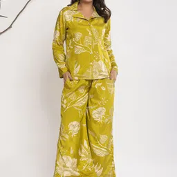 Varanga Printed Shirt Collar Neck Shirt With Palazzos Co-Ords-picture-18