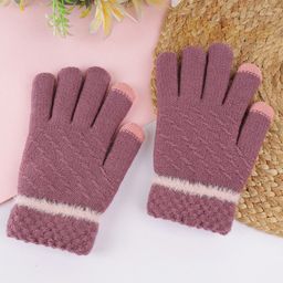 ELLIS Unisex Patterned Acrylic Touchscreen Gloves-4