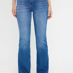 Trendyol Women Flared Mid-Rise Heavy Fade Jeans-picture-39
