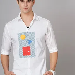 British Club Men Classic Slim Fit Opaque Casual Shirt-image-99