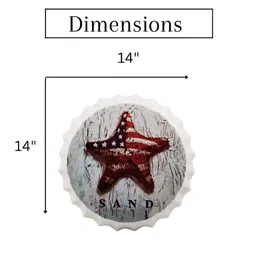 eazy wagon White & Red Bottle Caps Printed Metal Wall Hangings-image-83