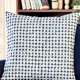 Home Centre Celebrations Blue & White Polka Printed Square Cushion Covers-image-78