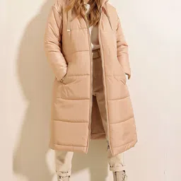 BIGDART Hooded Long Sleeves Longline Padded Jacket-picture-15