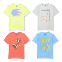 YUV Boys pack of 4 Graphic Printed Round Neck T-shirt-picture-17