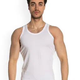 OTOMAN Men Bamboo Cotton Undershirt Vest-image-93