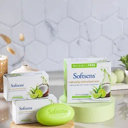 Softsens 4 Pcs Naturally Refreshed Skin Cream Bar Soap - 100 g Each-38
