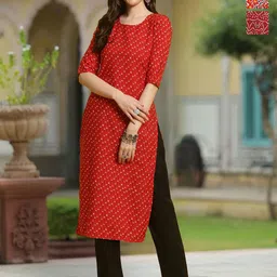 Moda Rapido Women Ethnic Motifs Printed Crepe Kurta-29