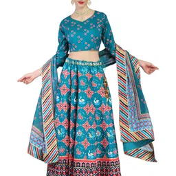 KOVET Printed Ready to Wear Lehenga & Blouse With Dupatta-40