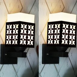 Gojeeva Brown Wood Square Wall Lamps-picture-21