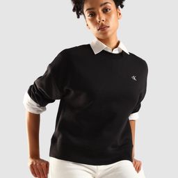 Calvin Klein Jeans Women Round Neck Solid Long Sleeves Sweatshirt-picture-30