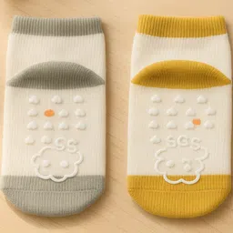 CORTICA Kids-Unisex Cotton Pack of 2 Ankle Length Socks-picture-28