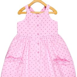 YOUNG BIRDS Polka Dot Print Fit & Flare Dress-image-77