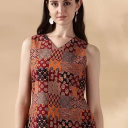 Anouk Women Ethnic Motif Printed Cotton Sleeveless Top-picture-58
