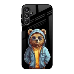 QRIOH Urban Bear Printed Silicone Samsung Galaxy A16 5G Back Case-picture-9
