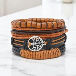 PIXFLIK Leather Wraparound Bracelet-35