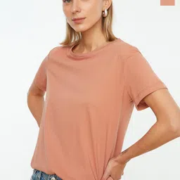 Trendyol Women Pack of 2 Solid T-shirts-picture-33