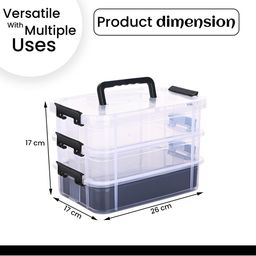 Kuber Industries Black Set of 1 Water Resistant Multi-Utility Organisers image 3