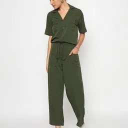 Color Cocktail Solid Basic Jumpsuit-picture-49