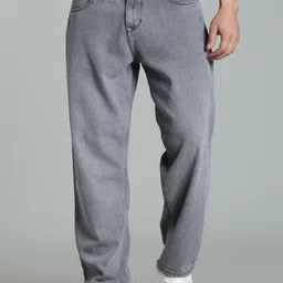 PAUL STREET Men Relaxed Fit Mid-Rise Heavy Fade Jeans-image-80